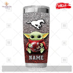 Personalized CFL CALGARY STAMPEDERS Yoda Gift For Yoda Fans Tumbler