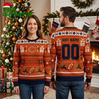 Personalized Chicago Bears Custom Name And Number Ugly Christmas Sweater