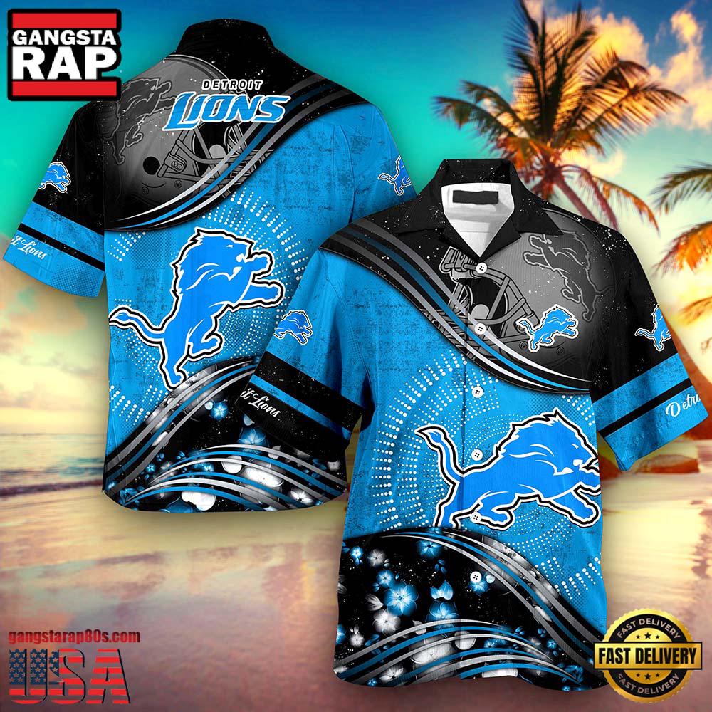 Custom Name Detroit Lions NFL New Design Hawaiian Shirt