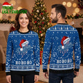 Personalized Dodgers Santa Hat Logo Custom Name Ugly Christmas Sweater