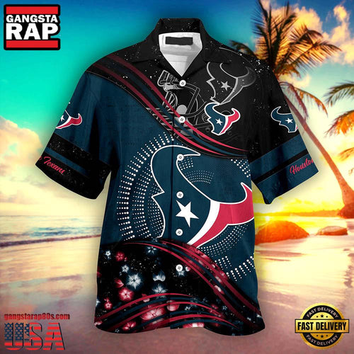 Custom Name Houston Texans NFL New Design Hawaiian Shirt