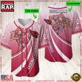 NFL Custom Name Number Arizona Cardinals Mascot Football Baseball Jersey Shirt