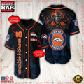 NFL Custom Name Number Denver Broncos Baseball Jersey