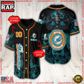 NFL Custom Name Number Miami Dolphins Baseball Jersey