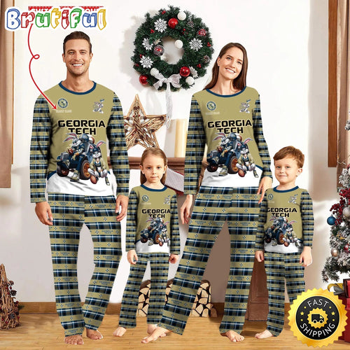 Personalized NCAA Georgia Tech Yellow Jackets Pajamas For Family