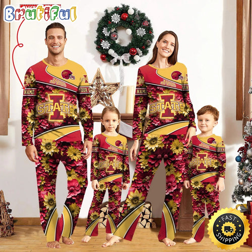 Personalized NCAA Iowa State Cyclones Pajamas For Family Pajamas Sport Fans