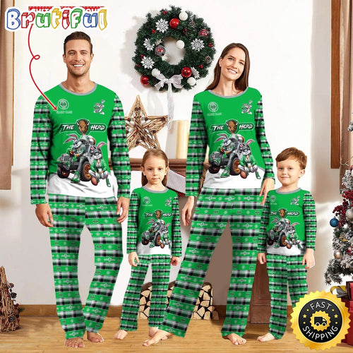 Personalized NCAA Marshall Thundering Herd Pajamas For Family