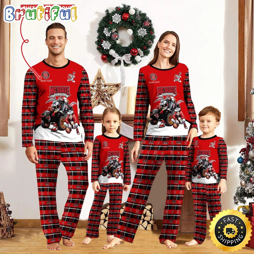 Personalized NCAA NC State Wolfpack Pajamas For Family