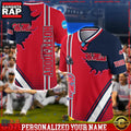 NCAA Customized Ole Miss Rebels Team Logo Player Football Jersey Shirt