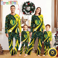 Personalized NCAA Oregon Ducks Pajamas Flower For Sport Family