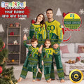Personalized NCAA Oregon Ducks Pajamas Xmas For Sport Family