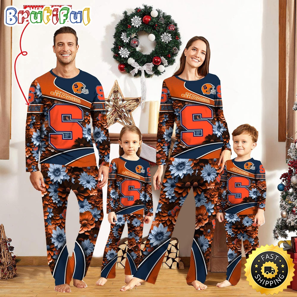 Personalized NCAA Syracuse Orange Pajamas For Family Pajamas Sport Fans