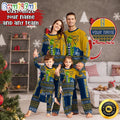 Personalized NCAA West Virginia Mountaineers Pajamas Xmas For Sport Family