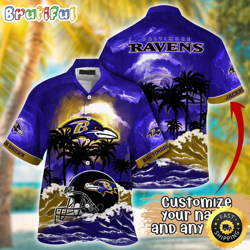 Personalized NFL Baltimore Ravens Best Hawaiian Shirt Ever Aloha Shirt For Fans