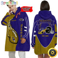 Personalized NFL Baltimore Ravens Blanket Hoodie Unisex Hoodie For Football Fans