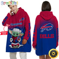 Personalized NFL Buffalo Bills Blanket Hoodie Baby Yoda Lover Unisex Hoodie