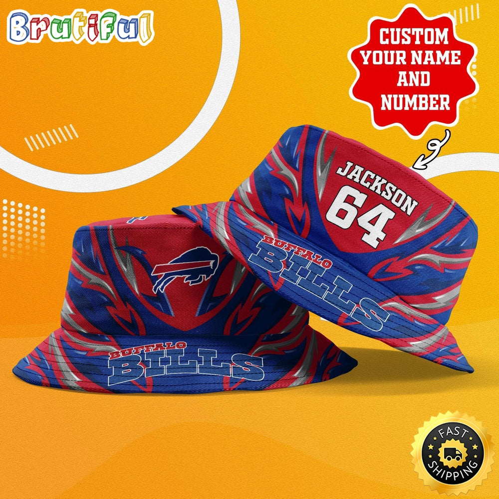 Personalized NFL Buffalo Bills Bucket Hat Sport NFL Bucket Hat