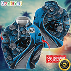 Personalized NFL Carolina Panthers Hoodie Flower Print 3D Hoodie