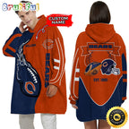 Personalized NFL Chicago Bears Blanket Hoodie Unisex Hoodie For Football Fans