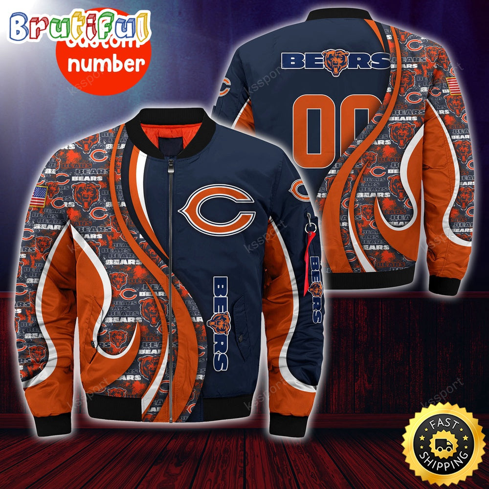 Personalized NFL Chicago Bears Bomber Jacket Urban Bomber Fashion