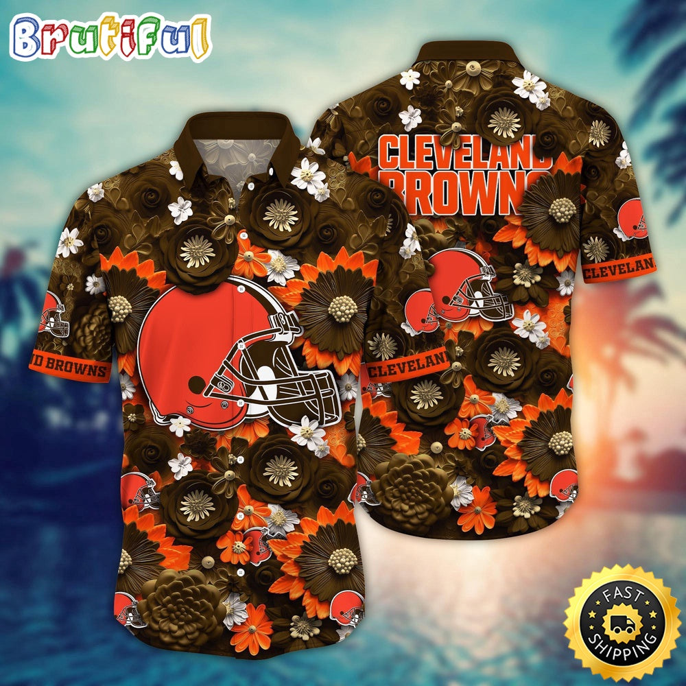 Personalized NFL Cleveland Browns Hawaiian Shirt Trending For This Summer Aloha Shirt