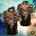 Personalized NFL Cleveland Browns Hawaiian Shirt Tropical Aloha Shirt