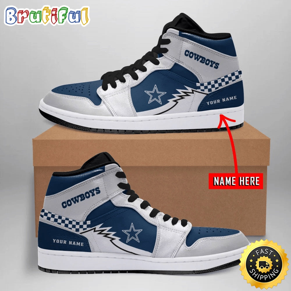 Personalized NFL Dallas Cowboys Air Jordan 1 Shoes Timeless Jordan 1 Series