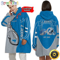 Personalized NFL Detroit Lions Blanket Hoodie Unisex Hoodie For Football Fans