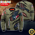 Personalized NFL Houston Texans Bomber Jacket Iconic Bomber Look