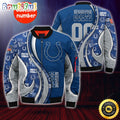 Personalized NFL Indianapolis Colts Bomber Jacket Urban Bomber Fashion