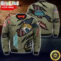 Personalized NFL Jacksonville Jaguars Bomber Jacket Iconic Bomber Look
