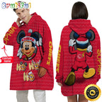 Personalized NFL Kansas City Chiefs Blanket Hoodie Mickey Unisex Hoodie