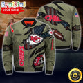 Personalized NFL Kansas City Chiefs Bomber Jacket Iconic Bomber Look