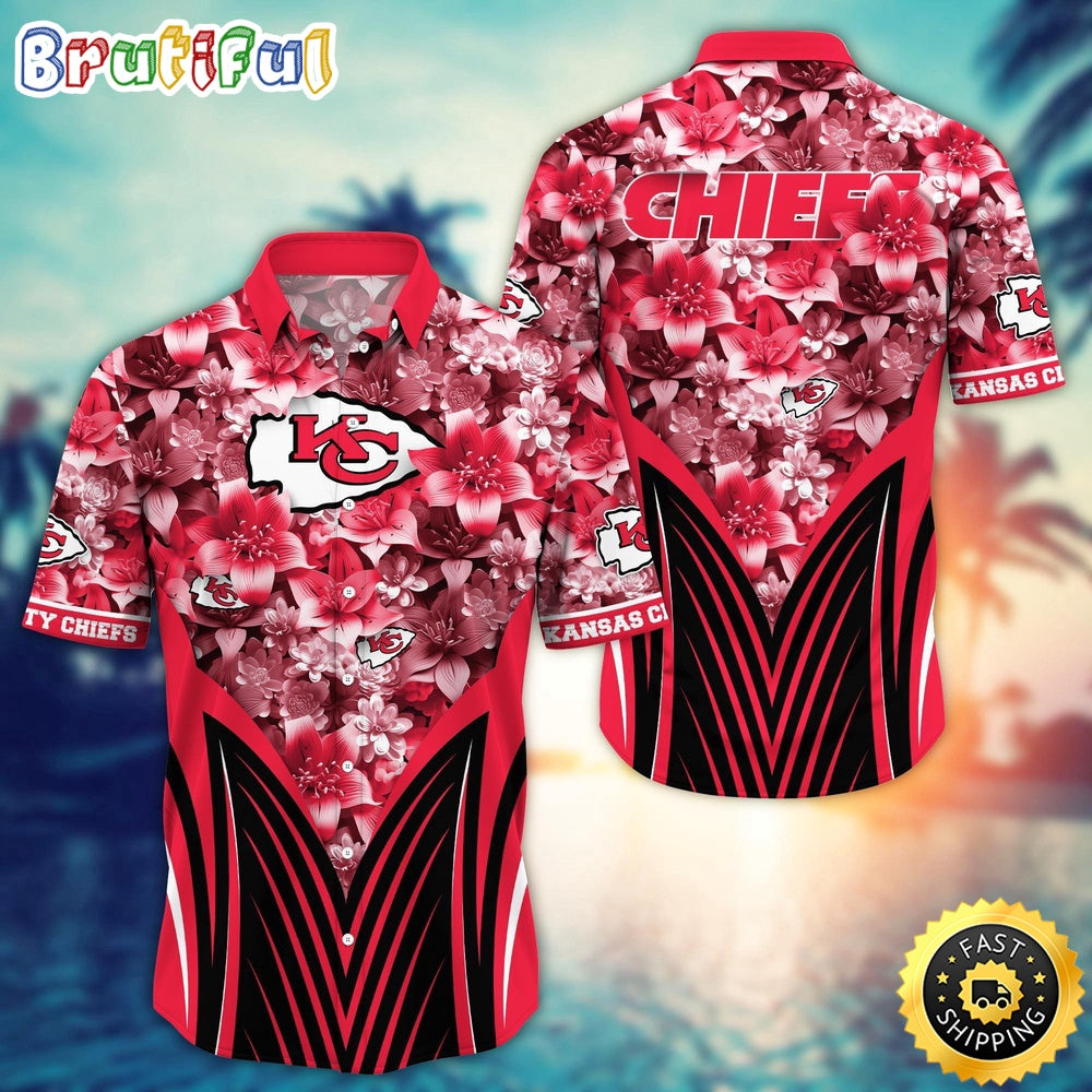 Personalized NFL Kansas City Chiefs Hawaiian Shirt Tropical Aloha Shirt