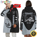 Personalized NFL Las Vegas Raiders Blanket Hoodie Unisex Hoodie For Football Fans