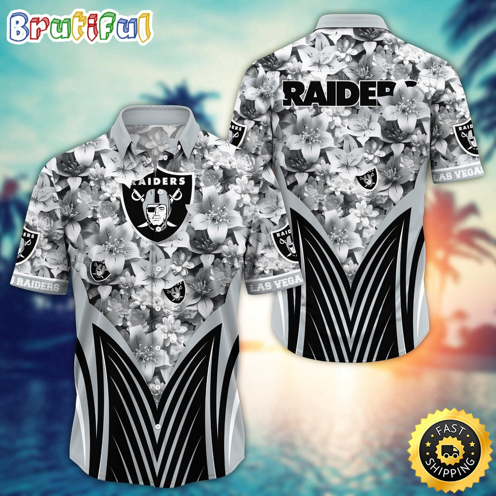 Personalized NFL Las Vegas Raiders Hawaiian Shirt Tropical Aloha Shirt