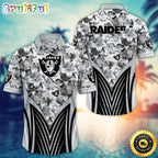 Personalized NFL Las Vegas Raiders Hawaiian Shirt Tropical Aloha Shirt