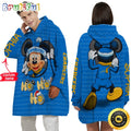 Personalized NFL Los Angeles Chargers Blanket Hoodie Mickey Unisex Hoodie