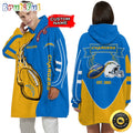 Personalized NFL Los Angeles Chargers Blanket Hoodie Unisex Hoodie For Football Fans