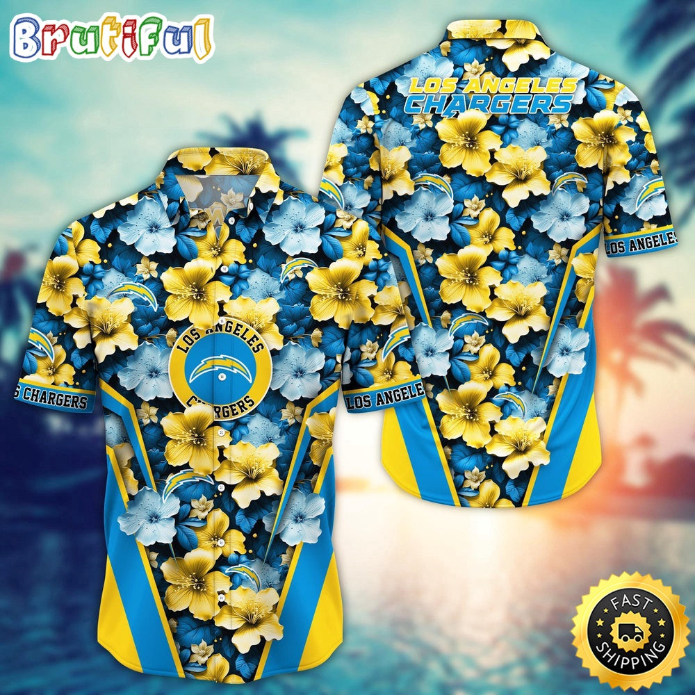Personalized NFL Los Angeles Chargers Hawaiian Shirt New Arrivals Trending Aloha Shirt