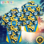 Personalized NFL Los Angeles Chargers Hawaiian Shirt New Arrivals Trending Aloha Shirt