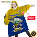Personalized NFL Los Angeles Rams Blanket Hoodie Baby Yoda Lover Unisex Hoodie