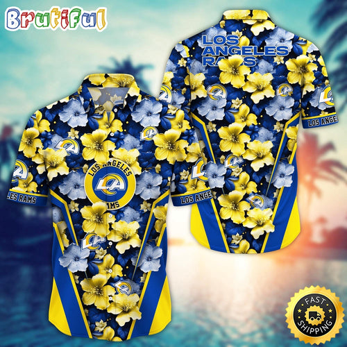 Personalized NFL Los Angeles Rams Hawaiian Shirt New Arrivals Trending Aloha Shirt