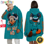 Personalized NFL Miami Dolphins Blanket Hoodie Mickey Unisex Hoodie
