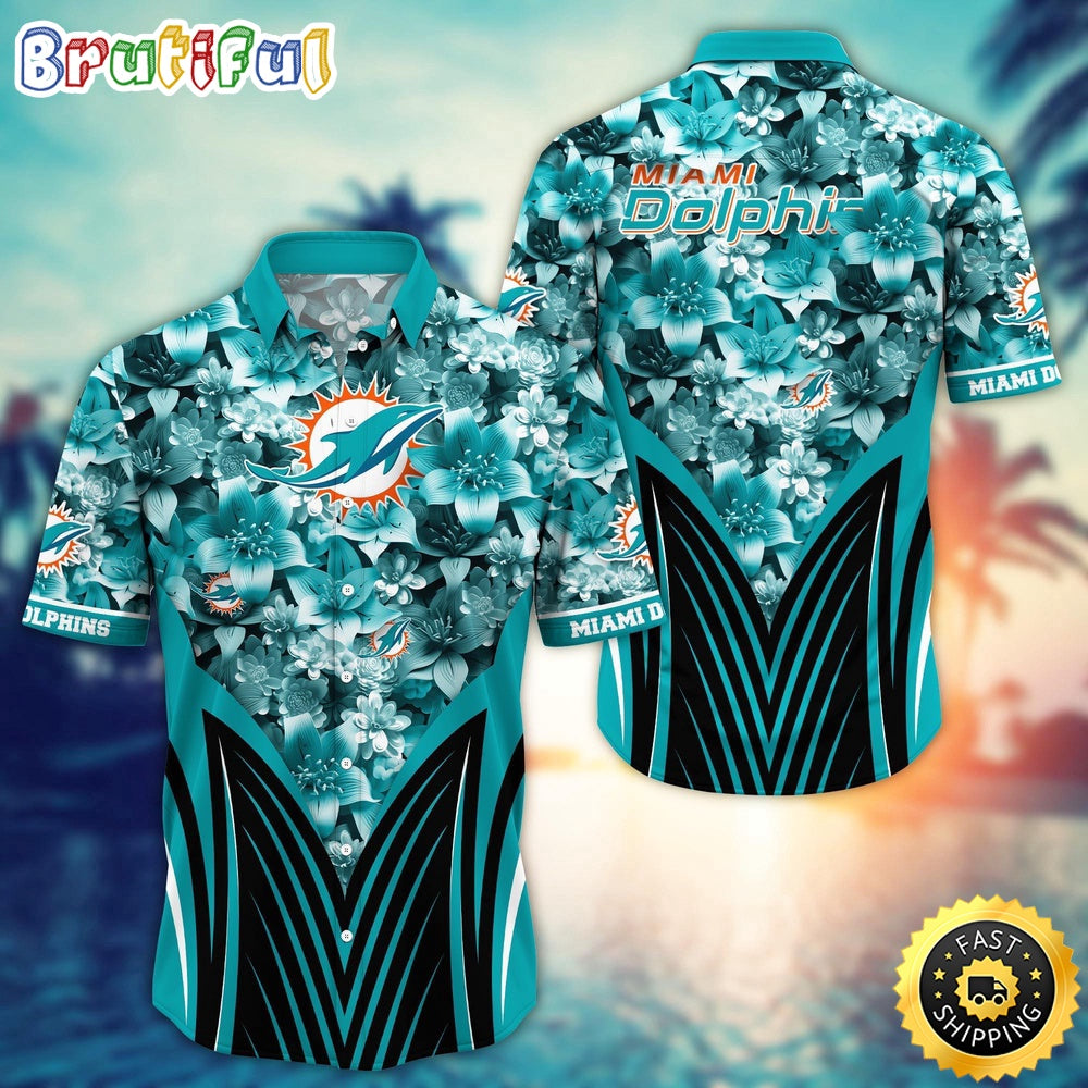 Personalized NFL Miami Dolphins Hawaiian Shirt Tropical Aloha Shirt