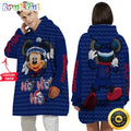 Personalized NFL New York Giants Blanket Hoodie Mickey Unisex Hoodie