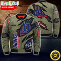 Personalized NFL New York Giants Bomber Jacket Iconic Bomber Look