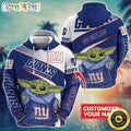 Personalized NFL New York Giants Hoodie Baby Yoda All Over Print Hoodie