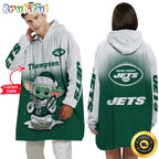 Personalized NFL New York Jets Blanket Hoodie Baby Yoda Lover Unisex Hoodie
