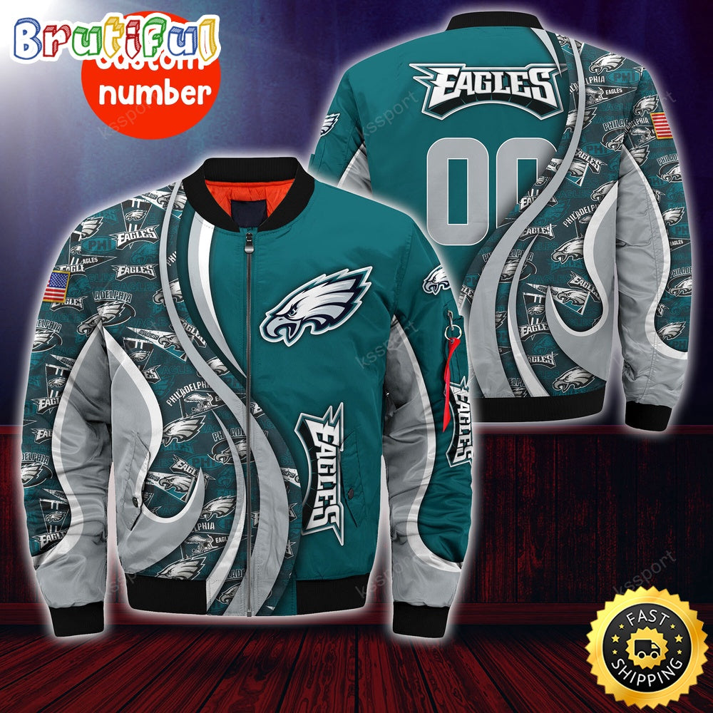 Personalized NFL Philadelphia Eagles Bomber Jacket Urban Bomber Fashion